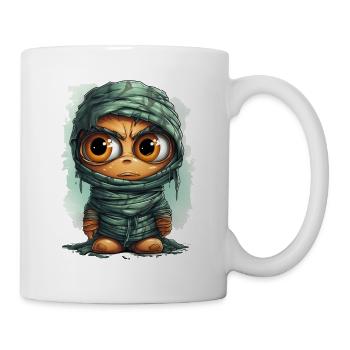 Halloween Spooky Cartoon Mummy - Tasse - Weiß - Rechts