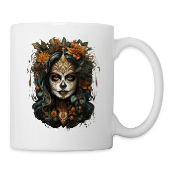 Day Of The Dead I Sugar Skull I Dia De Los Muertos - Tasse - Weiß - Rechts