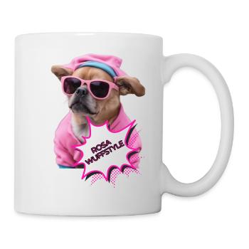 Rosa Wuffstyle - Tasse - Weiß - Rechts