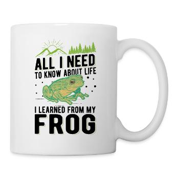 Grenouille Rainette Grenouille grimpante - Mug blanc - blanc - Droite