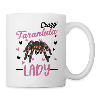 Femme Tarentule Folle - Mug blanc - blanc - Droite