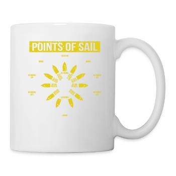 Points de navigation Manœuvres Voilier Marins Skipper - Mug blanc - blanc - Droite