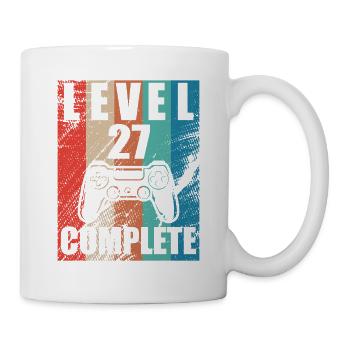 Level 27 abgeschlossen - Tasse - Weiß - Rechts