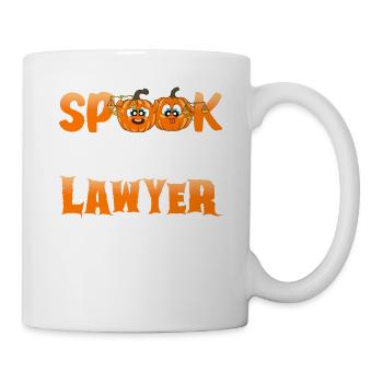 Lawyer Halloween Pumpkin - Mug - white - Right