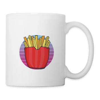 Frites amusantes Frites drôles - Mug blanc - blanc - Droite
