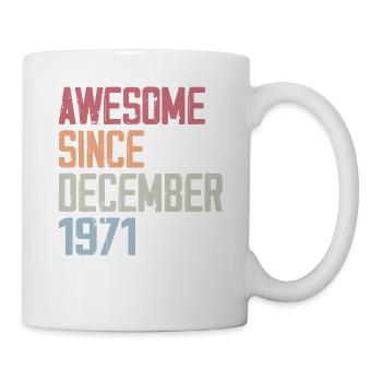 Anniversaire Décembre 1971 L’original 1971 Décembr - Mug blanc - blanc - Droite