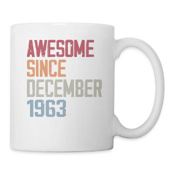 Anniversaire Décembre 1963 L’original 1963 Décembr - Mug blanc - blanc - Droite
