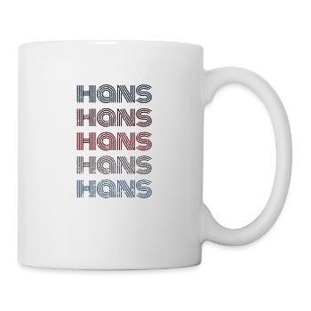 70s Retro Nom Vintage Personalisieres Hans - Mug blanc - blanc - Droite