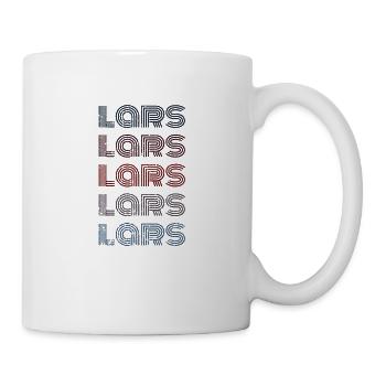 70s Retro Nom Vintage Personnalisé Lars - Mug blanc - blanc - Droite