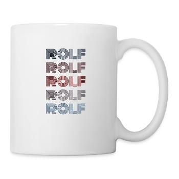 70s Retro Nom Vintage Personalisieres Rolf - Mug blanc - blanc - Droite
