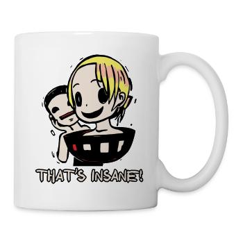 Irrer Wahnsinn Manga: Ein menschliches Ramen - Tasse - Weiß - Rechts