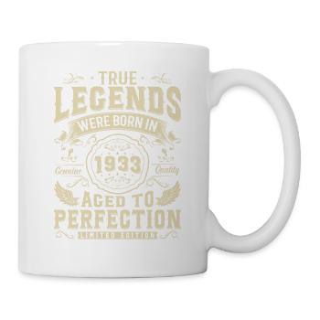 1933 Geburtstagslegende - 90/91 Jahre - Tasse - Weiß - Rechts