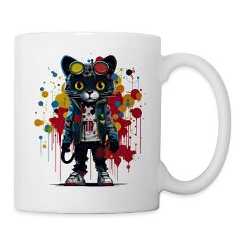Elegant Prowess: Dive into the Artistic Night - Mug - white - Right