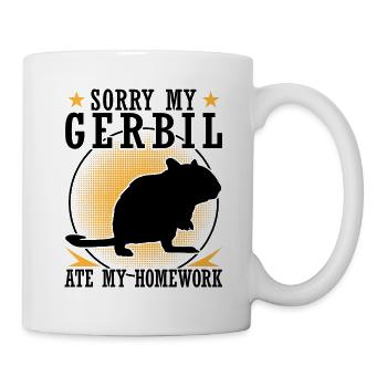 Gerbil has eaten homework Gerbil - Mug - white - Right