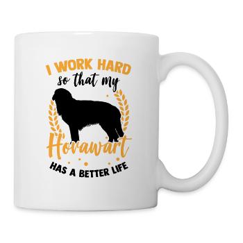 Arbeite für Hovawart Derber Bauernhund - Tasse - Weiß - Rechts