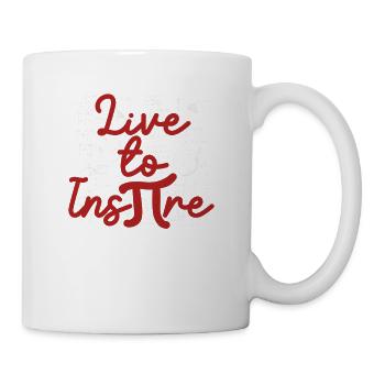 Live To Inspire Funny Pi Day Symbol Math - Mug - white - Right