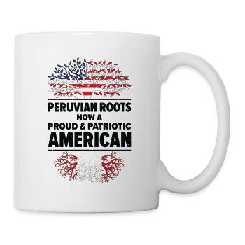 Patriote américain péruvien USA Cultivé - Mug blanc - blanc - Droite