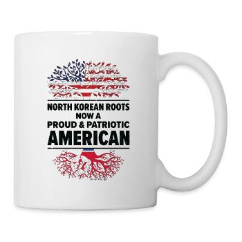 Nordkorea Amerikanischer Patriot USA Gewachsen - Tasse - Weiß - Rechts