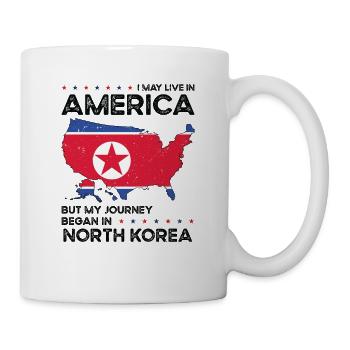 Nordkorea Amerikanischer Patriot USA Gewachsen - Tasse - Weiß - Rechts
