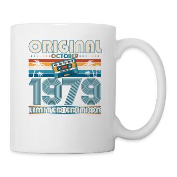 44th Birthday Retro Cassette Best of October 1979 - Mug - white - Right