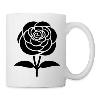 Blume - Tasse - Weiß - Rechts