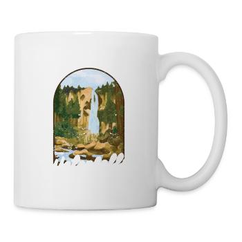 Je vais chasser une cascade en plein air amusant - Mug blanc - blanc - Droite