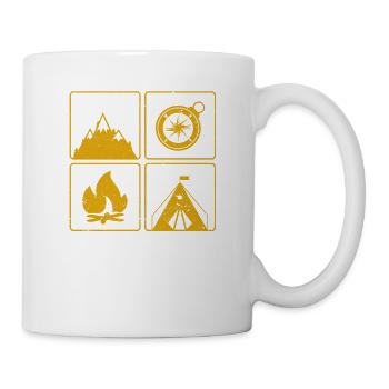 Funny Outdoor Lovers Hiking Camping Hiking - Mug - white - Right