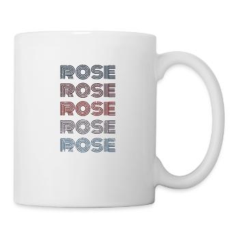 70s Retro Name Vintage Personalized Rose - Mug - white - Right