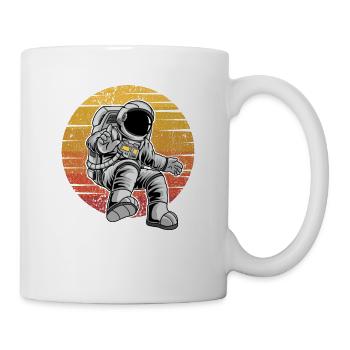 Cosmonaute Rétro Vaisseau Spatial Taikonaut Spaceman - Mug blanc - blanc - Droite