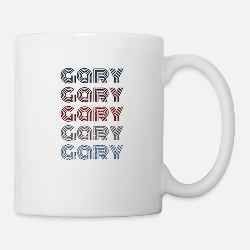 70s Retro Name Vintage Personalized Gary - Mug - white