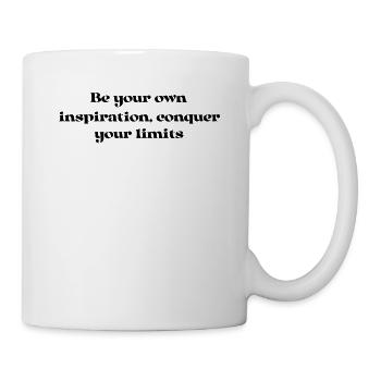 Fitness - Be your own inspiration, conquer your - Mug - white - Right