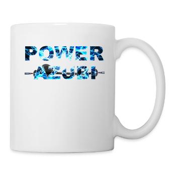 POWER AZUBI - der Auszubildende der Gas gibt Humor - Tasse - Weiß - Rechts