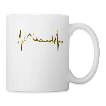 Istanbul Skyline Heartbeat Turquie J’aime Türkiye - Mug blanc - blanc - Droite