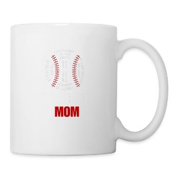 baseball mom - Mug - white - Right
