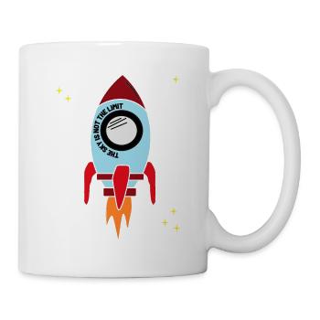 Rakete Sky is not the limit - Tasse - Weiß - Rechts