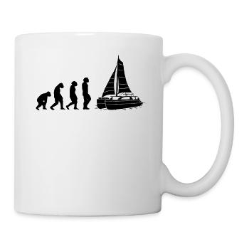 Catamaran Voilier Voile Voile Voile Evolution - Mug blanc - blanc - Droite