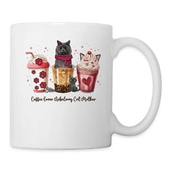 Cute little Coffee and my Nebelung Cat Coffee Cups - Mug - white - Right