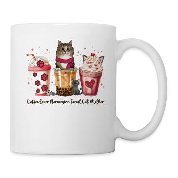 Cute little Coffee and my NorwegianForest Cat Coff - Mug - white - Right