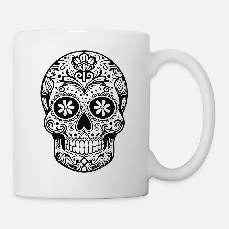 Mexican Sugar Skull - Mug - white