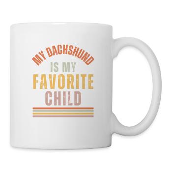 Maman chien teckel - Mug blanc - blanc - Droite