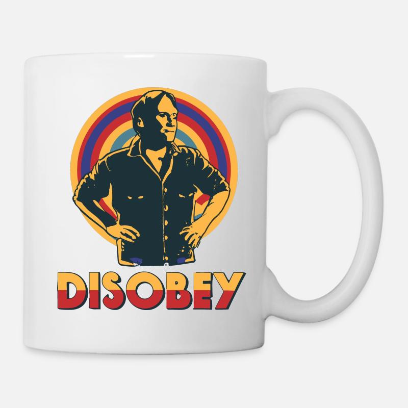 Désobéir - Rétro - Mug blanc - blanc