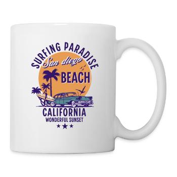 San Diego Californie Magnifique coucher de soleil - Mug blanc - blanc - Droite