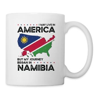Namibia Amerikanischer Patriot USA Gewachsen - Tasse - Weiß - Rechts