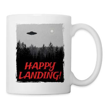 Alien UFO Alien Spaceship Saucer - Mug - white - Right