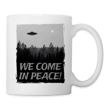 Alien UFO Alien Spaceship Saucer - Mug - white - Right