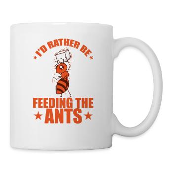 Je préfère nourrir les insectes fourmis - Mug blanc - blanc - Droite