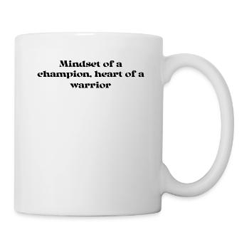 Fitness - Mindset of a champion, heart of a - Mug - white - Right