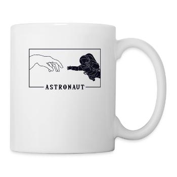 Michelangelo Creation of Adam Astronaut - Mug - white - Right