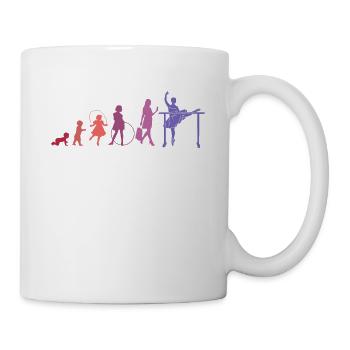 Ballerina Girls Ladies Ballet Dance Vintage - Mug - white - Right