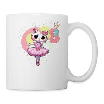 Girls ballet ballerina cats 8 years old 8. - Mug - white - Right